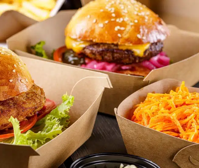 Customer display screen for fast food restaurants