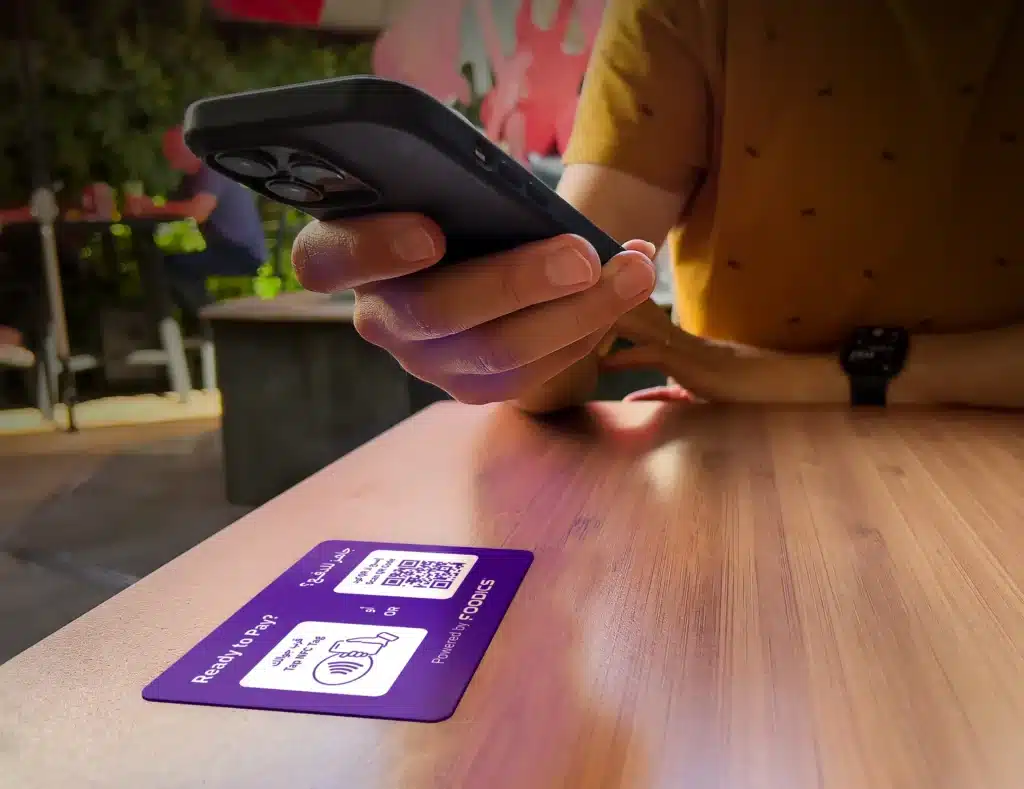 Pay at table with QR code payment